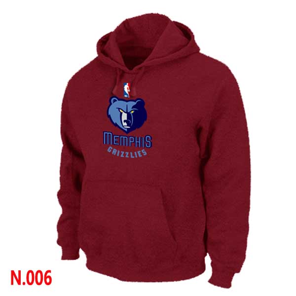 Mens Memphis Grizzlies Red Pullover Hoodie